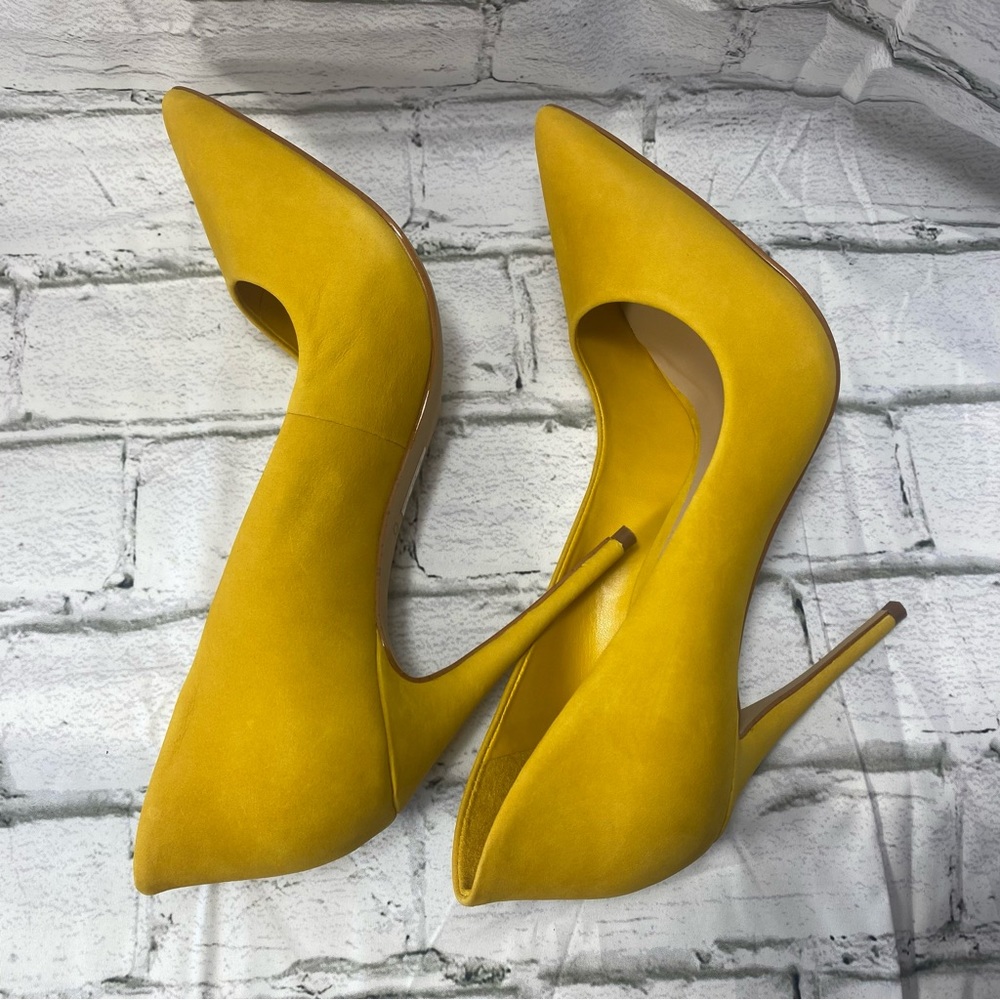 Aldo Yellow Pointed-Toe Stiletto Pumps - Picture 8 of 16
